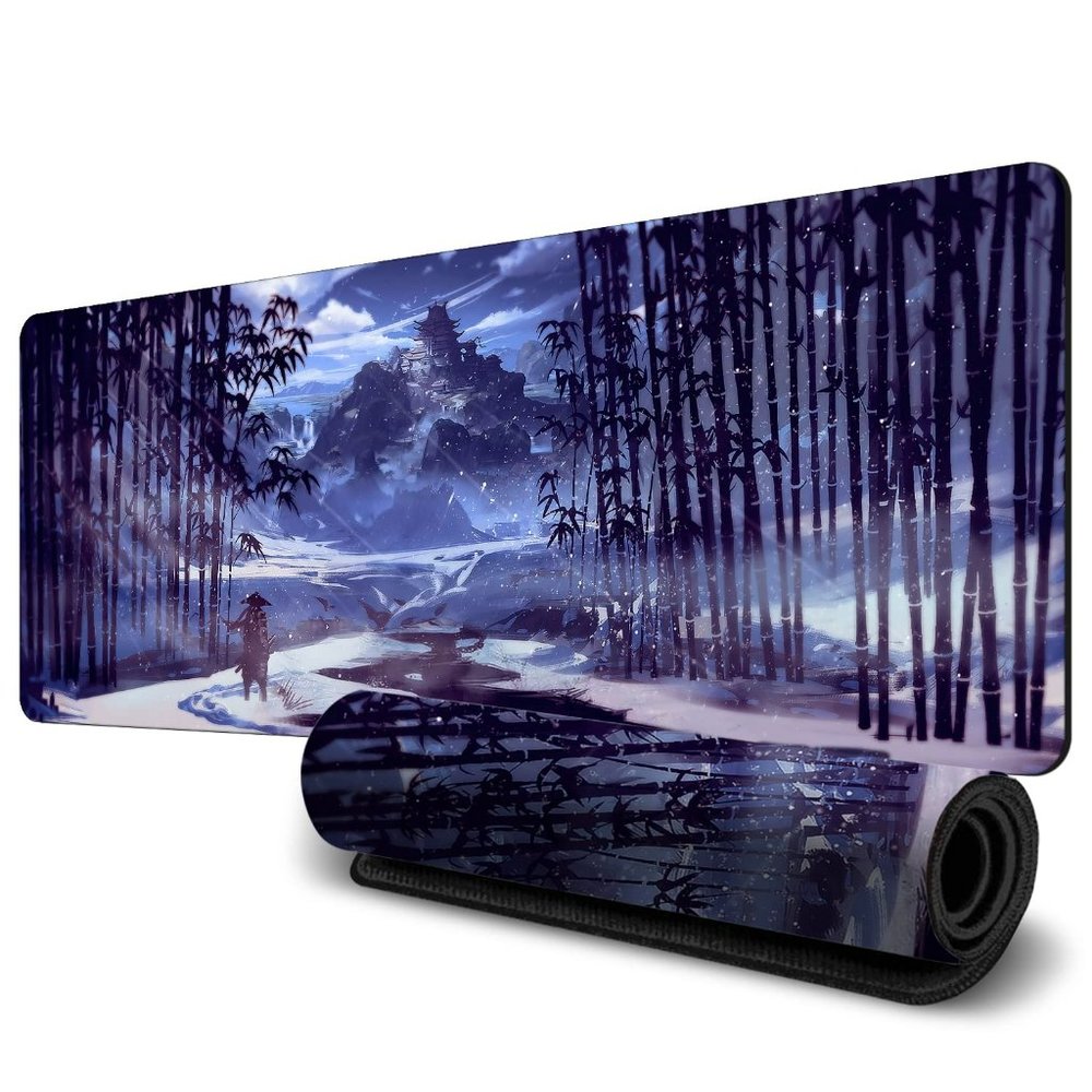 Large Japanese Mouse Pad (31.5x11.8inch), HD Printing Style Desk Mat, Mouse and